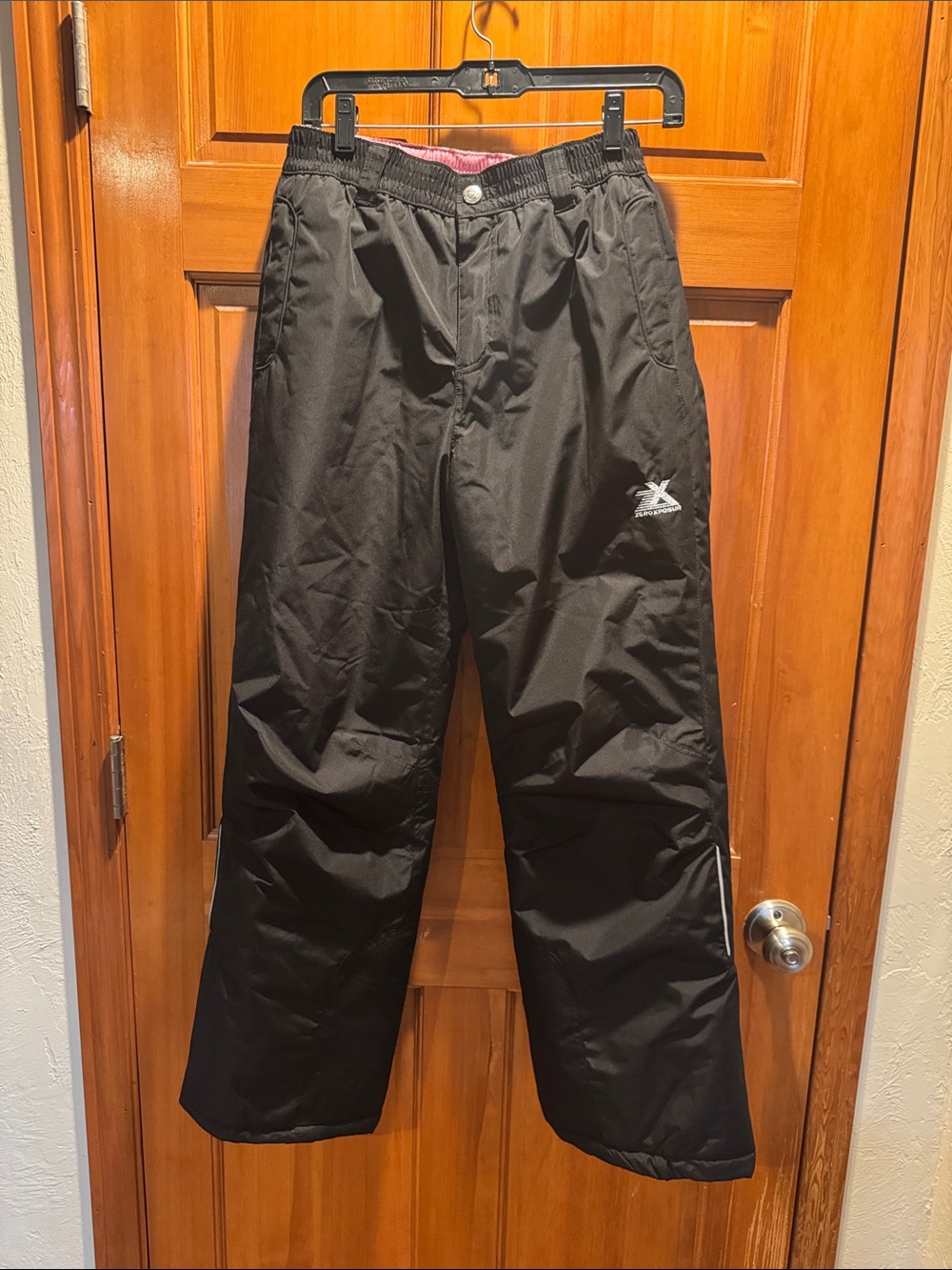 ZeroXposure Girls Black and Pink Snow Pants Size 16XL Excellent Condition